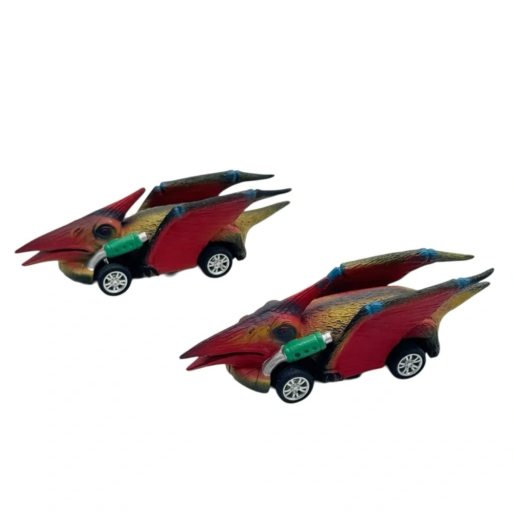 DINOBROS 12 Pack Dinosaur Pull Back Cars Toy Set Kids Gift Party Favors
